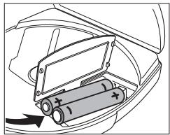 PHILIPS ACT7583 - Mise en place des piles - 2