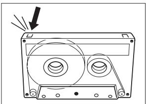 PHILIPS AZ1010 - Proteger as fitas contra destruicao accidental de gravações - 1