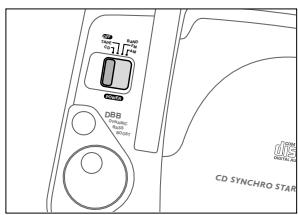 PHILIPS AZ1010 - Mise en marche et arrêt - 1