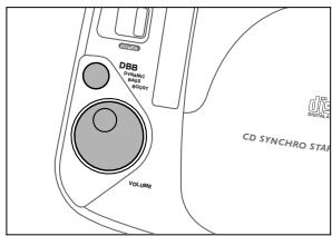 PHILIPS AZ1010 - Réglage du volume et du son - 1