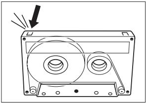 PHILIPS AZ1010 - Beveiliging van bandjes gegen onopzettelijk wissen - 1