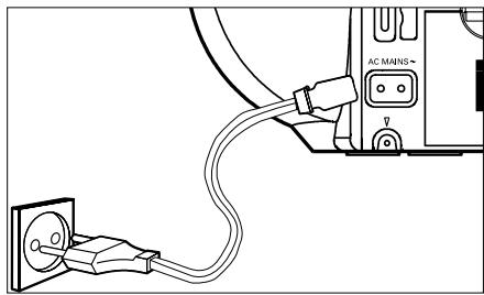 PHILIPS AZ1018 - Benutzung des Wechselstromnetzes - 1