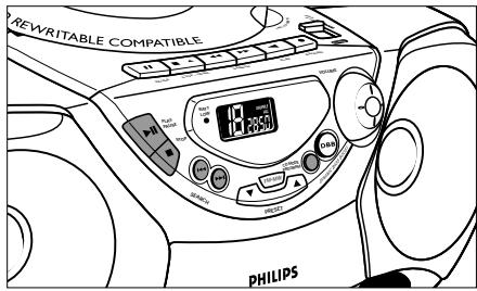 PHILIPS AZ1018 - Programación de números de pistas - 1