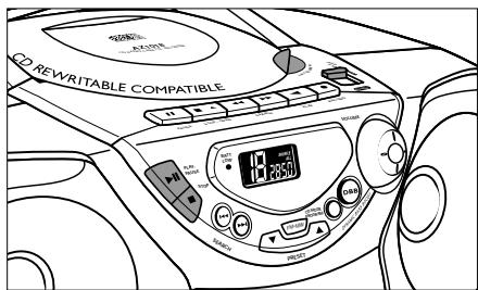 PHILIPS AZ1018 - Afspelen van een CD - 1