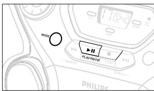 PHILIPS AZ1060 - Überprüfen des Programms - 1