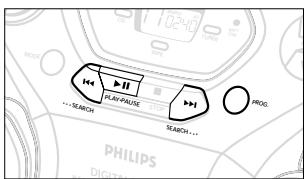 PHILIPS AZ1060 - Passage en revue du programme - 2