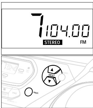 PHILIPS AZ1060 - Tuning to preset stations - 2