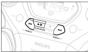 PHILIPS AZ1060 - Para seleccionar y grabar pasajes concretos bajo de una pista - 1