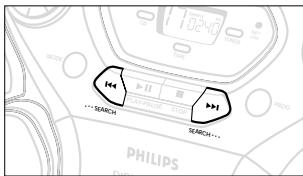 PHILIPS AZ1060 - Afstemmen op een geprogrammeerde zender - 1