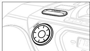 PHILIPS AZ1060 - Adjusting volume and sound - 1