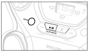 PHILIPS AZ1060 - Reviewing the programme - 1