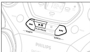PHILIPS AZ1060 - Auswahl und Aufnahme einer bestimmten Passage - 1