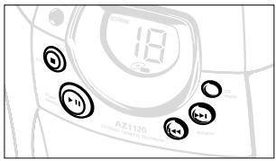 PHILIPS AZ1120 - Afspelen van een cd - 3