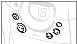 PHILIPS AZ1120 - CD MODE: SHUFFLE und REPEAT - 1