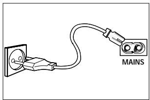 PHILIPS AZ1120 - Uso della corrente CA della rete di linea - 3