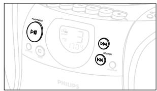 PHILIPS AZ1140 - Finding a passage within a track - 3