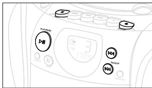 PHILIPS AZ1142 - Pour selectionner et enregistrer un passage particulier dans une plage - 1
