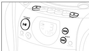 PHILIPS AZ1142 - Para seleccionar y grabar pasajes concretos bajo de una pista - 1