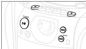 PHILIPS AZ1142 - Auswahl und Aufnahme einer bestimmen Passage innerhalb eines Titels - 1