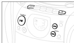 PHILIPS AZ1145 - Pour sélectionner et enregistrer un passage particulier dans une plage - 1