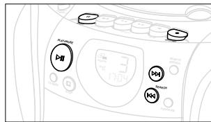 PHILIPS AZ1145 - Para seleccionar y grabar pasajes concretos bajo de una pista - 1