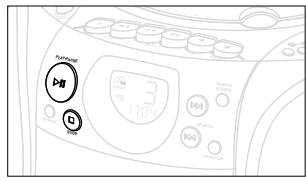 PHILIPS AZ1145 - Búsqueda de un pasaje bajo de una pista - 2