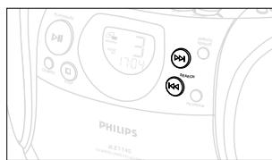 PHILIPS AZ1145 - Zoekenaar een passage binnen een nummer - 4