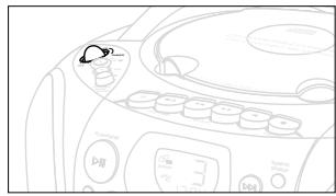 PHILIPS AZ1145 - Ein- und Abschalten - 1