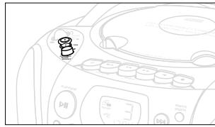 PHILIPS AZ1145 - Ajuste del volumen y del sonido - 1