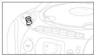 PHILIPS AZ1145 - Instellen van het volume en het geluid - 1