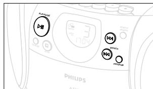 PHILIPS AZ1145 - Programación de nombres de pistas - 1