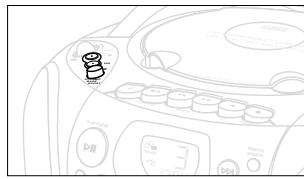PHILIPS AZ1145 - Adjusting volume and sound - 1