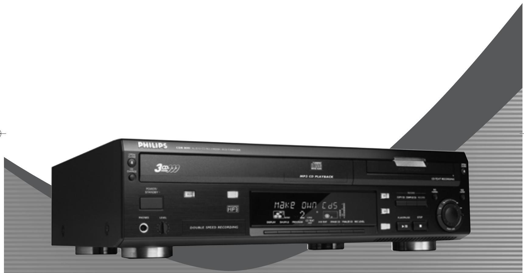 PHILIPS CDR802-00S - Audio CD Recorder / 3 CD Changer - 2
