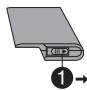 PHILIPS PET825 - Entfernen des Batteriesatzes - 1