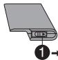 PHILIPS PET825 - Detaching the battery pack - 1