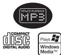 MP3+CD PLAYBACK MP3 COMPACT disc DIGITAL AUDIO Plays Windows Media™