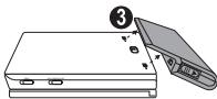 Diagram showing a device with labeled parts and numbered annotation '3'