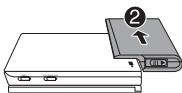 PHILIPS PET825 - Detaching the battery pack - 2