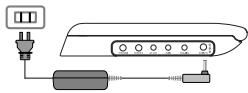 PHILIPS PET825 - Uso del adaptador - 1