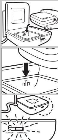 Diagram illustrating a battery charging process with labeled components: battery, drain, and charging station.