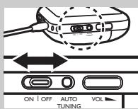ON | OFF | AUTO | VOL TUNING