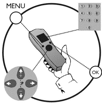 PHILIPS VR627 - Définir la langue pour le menu de l'écran - 1