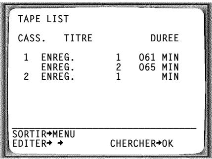 PHILIPS VR627 - Editor le titre d'un enregistrement - 1