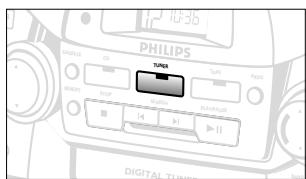PHILIPS AZ2765 - Tuning to preset stations - 2