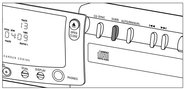 PHILIPS CDR200 - Copie à vitesse élevée et normale - 1