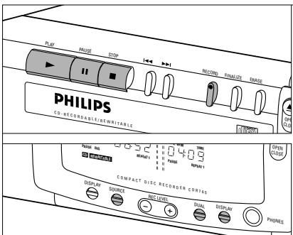 PHILIPS CDR200BK - Enregistrement numérique à partir d'un lecteur de CD externe - 1