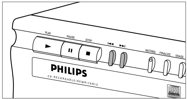 PHILIPS CDR200BK - Sélection d'une plage ou recherche - 1