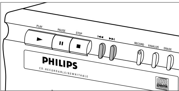 PHILIPS CDR200BK - Selección de una pista o búsqueada - 1