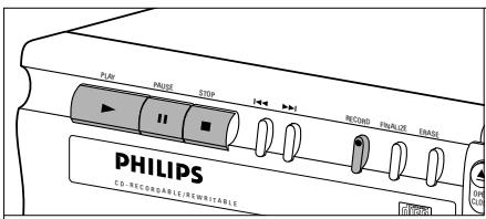 PHILIPS CDR200BK - Grabación digital de un reproductor de CD externo - 1