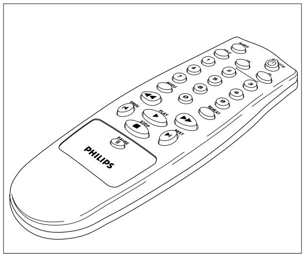 PHILIPS CDR200BK - Ordenes del mando a distancia - 1